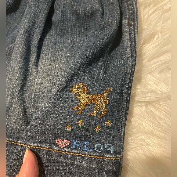 Ralph Lauren 650 Madison Ave denim overall dress - Picture 3 of 6